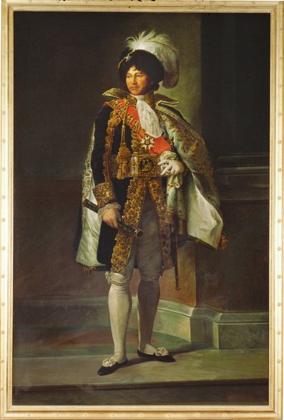Joachim Murat, generál, neapolský král, manžel Karolíny Bonapartové, Napoleonovy sestry... (malba na plátně) od Francois (school of) Gerard