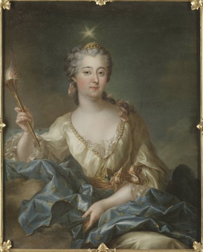 Louise Ulrique de Prussia, královna Švédska a Finska - Portrét Louisy Ulriky Pruské (1720-1782), královny Švédska, od Grasognon Latinville, Francois-Adrien (1705-1774). Olej na plátně. Rozměr: 103 x 82 cm. Národní muzeum Stockholm od Francois Adrien Grasognon Latinville