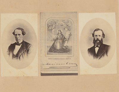 [Baron von Magnus, autogram císaře Maxmiliána Mexického, Dr. Bosch], 1867. od Francois Aubert