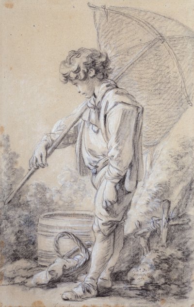 Chlapec drží síť od François Boucher