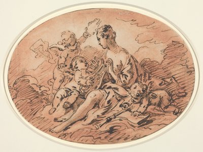 Alegorie hudby od Francois Boucher