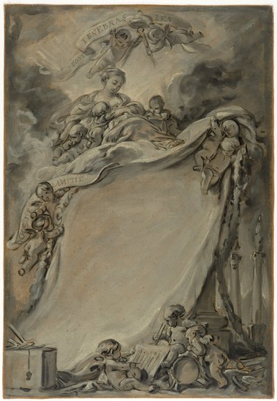 Diplom zednářů z Bordeaux od François Boucher