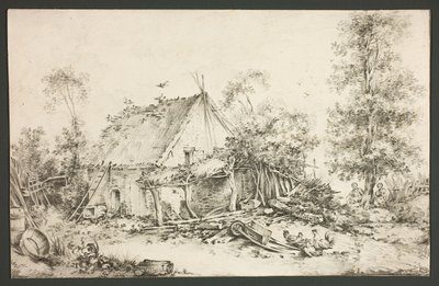Farmářský dvůr od François Boucher