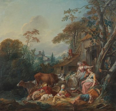Venkovská idyla od François Boucher