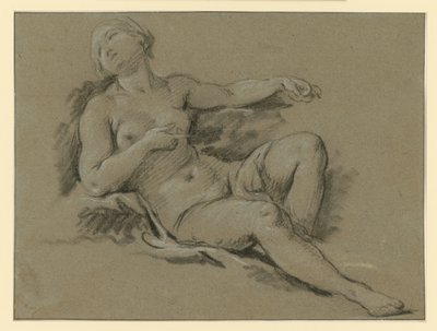 Ležící ženská aktová postava od François Boucher