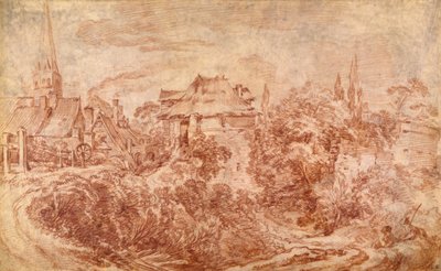 Krajina s postavami od François Boucher