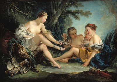 Odpočinek nymf po návratu z lovu, známý jako „Dianin návrat z lovu“ od François Boucher