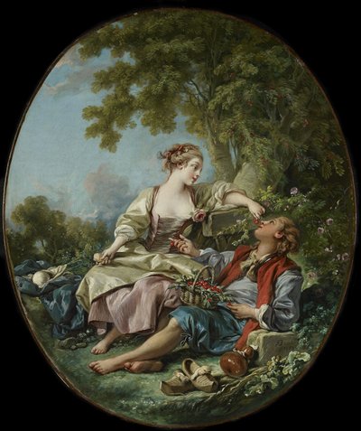 Les Sabots [The Wooden Shoes] od François Boucher