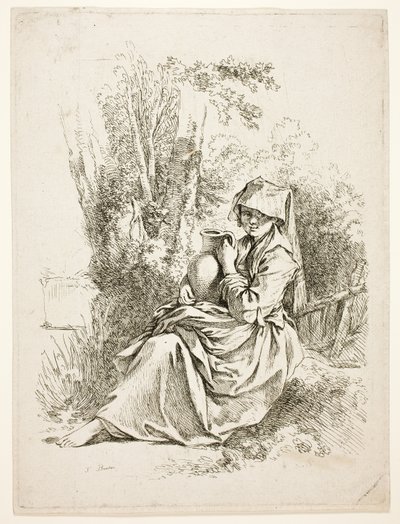 Selka se džbánem od François Boucher