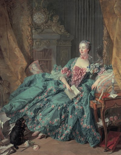 Portrét madame de Pompadour od François Boucher