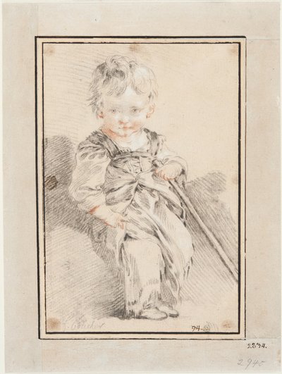 Sedící chlapec od François Boucher