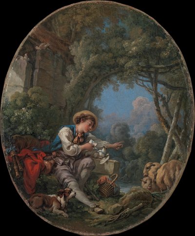 Vyslání posla od François Boucher