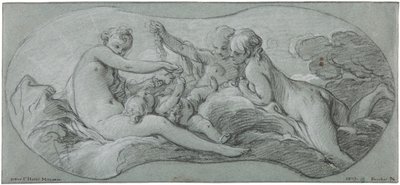 Tři Grácie si hrají s Amorem od François Boucher