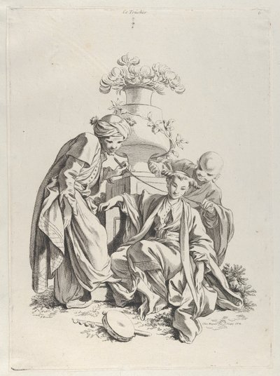 Hmat, z cyklu „Pět smyslů“ od François Boucher