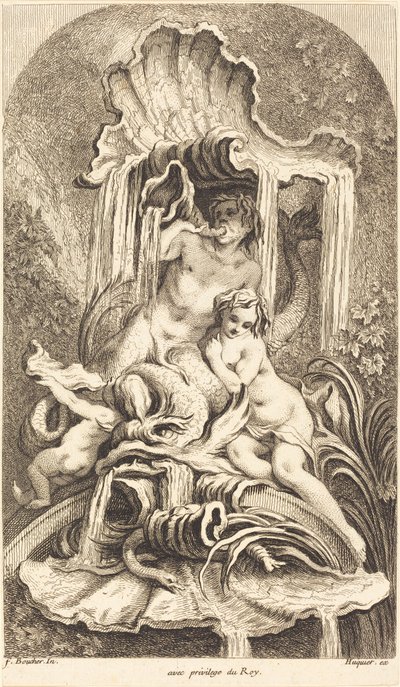 Triton a nymfa od François Boucher