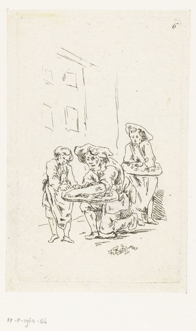 Dva pouliční prodejci od François Boucher