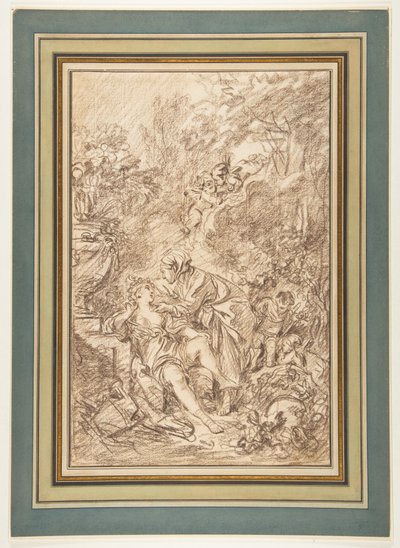 Vertumnus a Pomona od François Boucher