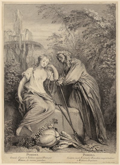 Vertumnus a Pomona od François Boucher