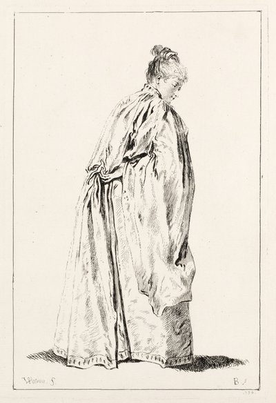 Žena stojící od François Boucher