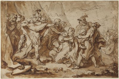 Ženy a vojáci od François Boucher