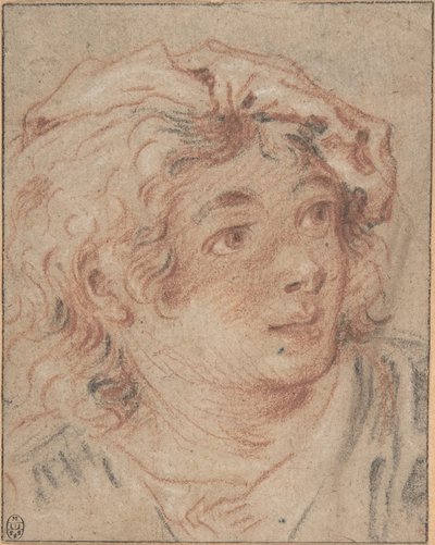 Mladý muž v baretu od François Boucher