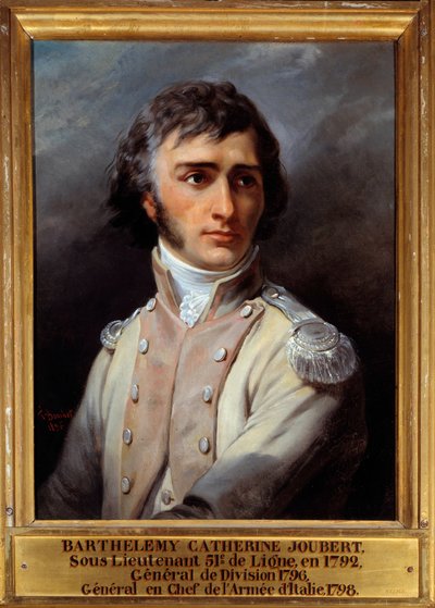 Portrét Barthelemyho Jouberta (1769 - 1799) v uniformě podporučíka od Francois Bouchot
