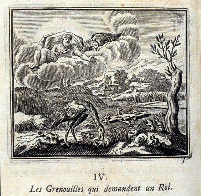Bajky od Jeana de La Fontaine (1621-95). Ilustrace François Chauveau (1613-1676). Vydání z roku 1728. od Francois Chauveau