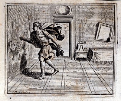 Horoskop. Bajky Jean de La Fontaine (1621-95). Ilustrace François Chauveau (1613-1676). Vydání z roku 1728. od Francois Chauveau