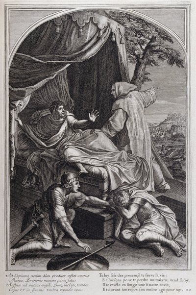 Ilustrace ze „Života sv. Bruna, zakladatele řádu Chartreux“ Paříž 1660. podle obrazů Eustache Le Sueur a rytiny Fran Sois Chauveau ©UIG/Leemage od Francois Chauveau