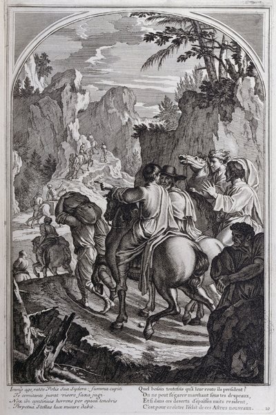 Ilustrace ze „Života sv. Bruna, zakladatele řádu Chartreux“ Paříž 1660. podle obrazů Eustache Le Sueur a rytiny Fran Sois Chauveau ©UIG/Leemage od Francois Chauveau
