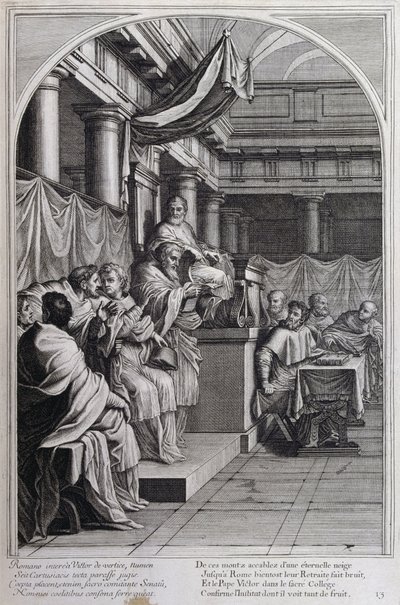 Ilustrace ze „Života sv. Bruna, zakladatele řádu Chartreux“ Paříž 1660. podle obrazů Eustache Le Sueur a rytiny Fran Sois Chauveau ©UIG/Leemage od Francois Chauveau