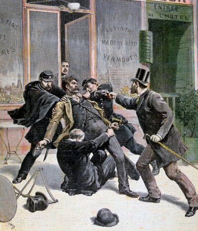Zatčení Ravachola, 1892 od Francois Claudius Koeningstein