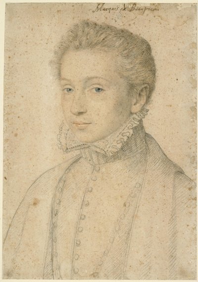Portrét Henriho de Bourbon, markýze des Beaupréau od François Clouet