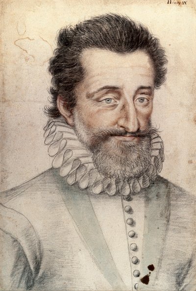 Portrét francouzského krále Jindřicha IV. (1553-1610) od François Clouet