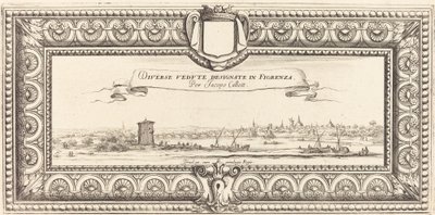 Titulní strana Callotovy „Různé italské krajiny“ od Francois Collignon
