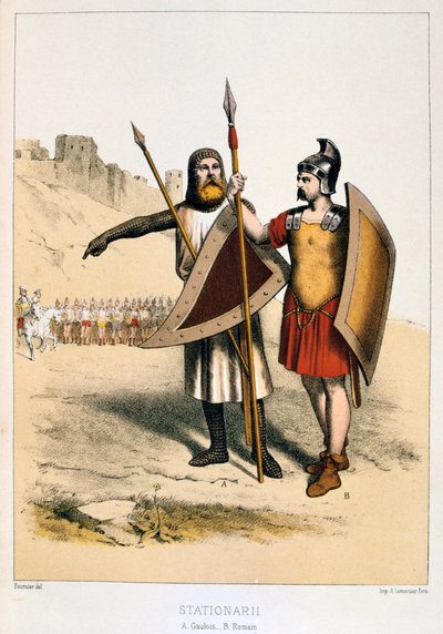 Stationarii, Gal a Říman, c1887 od Francois Cudet