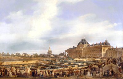 Louis Philippe předal vlajky národní gardě v Paříži 29. srpna od Francois Dubois