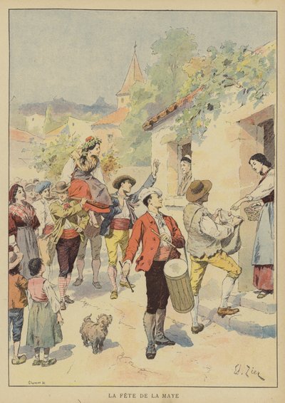 La Fete De La Maye od Francois Edouard after Zier