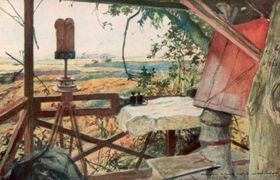 Pozorovací stanoviště generála Mangina, 18. července 1918, Villers-Cotterets, Aisne, Francie, 1926. od Francois Flameng