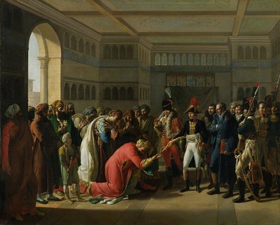 Generál Bonaparte dává meč vojenskému náčelníkovi Alexandrie, červenec 1798, 1808 od Francois Henri Mulard