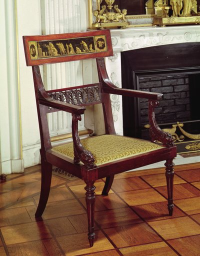 Křeslo, 1796-99 (dřevo) od Francois Honore Georges Jacob Desmalter