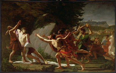 Smrt Caia Graccha (asi 159-121 př.nl) 1792-97 od Francois Jean Baptiste Topino Lebrun