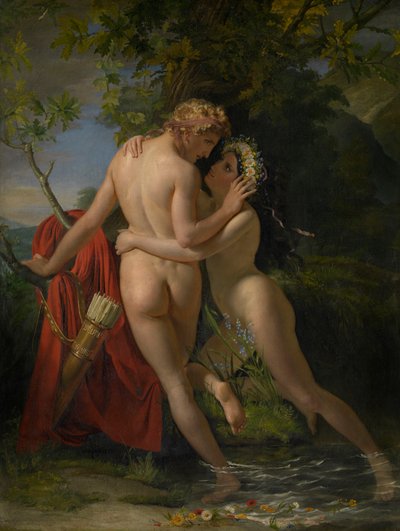 Nymfa Salmacis a Hermafrodit od Francois Joseph Navez