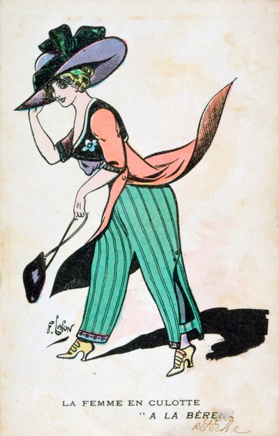 Žena v kalhotách, 20. století od Francois Lafon