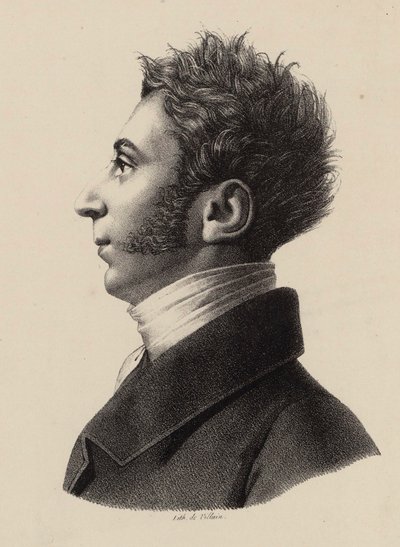 Portrét Franze Xaviera Wolfganga Mozarta 1791-1844, 20. léta 19. století. od Francois Le Villain