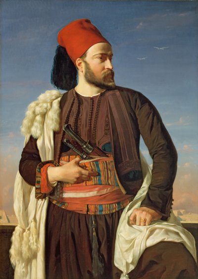Portrét Leconte de Floris v uniformě egyptské armády, 1840 od Francois Leon Benouville