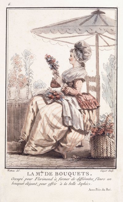 Pan z kytic, 1786 od Francois Louis Joseph Watteau
