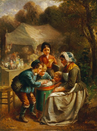 Prodejce hraček, 1860 od Francois Louis Lanfant de Metz