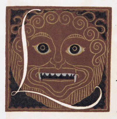 Obličejová maska, hospoda. 1922 (tisk šablony) od Francois Louis Schmied