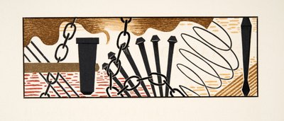 Grafická ilustrace z Prométhée Enchaîné od Aischyla, hospoda. 1941 (tisk šablony) od Francois Louis Schmied